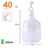 USB Portable Rechargeable LED 200w Bulb - 5 Lighting Modes - 40W