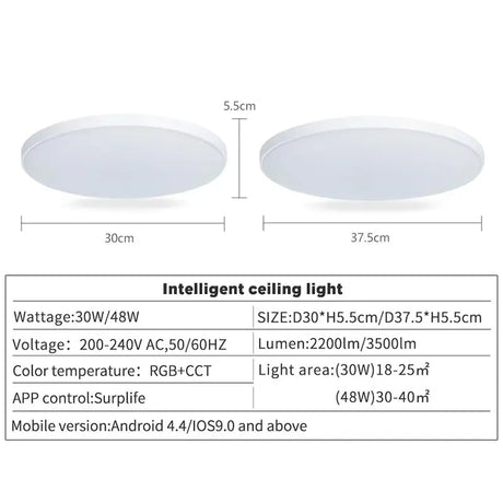 led downlighter round ceiling light