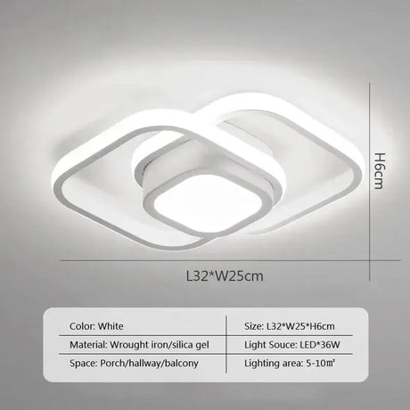 The led ceiling light with remote control