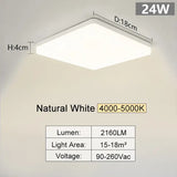 Led ceiling light with remote control