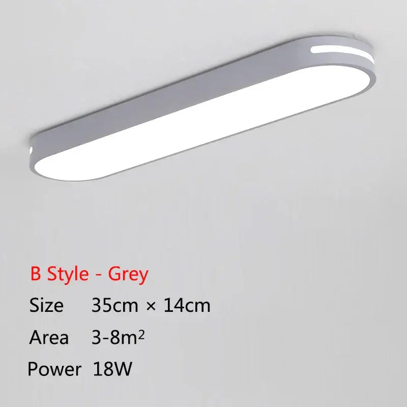 the led ceiling light with a white background