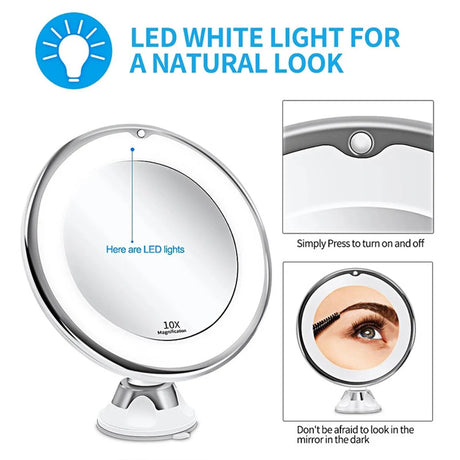 led makeup mirror with light