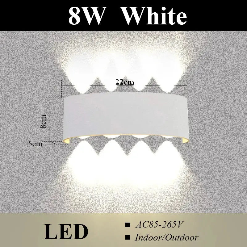 led wall light with 3w white light