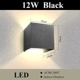 the led wall light with the measurements