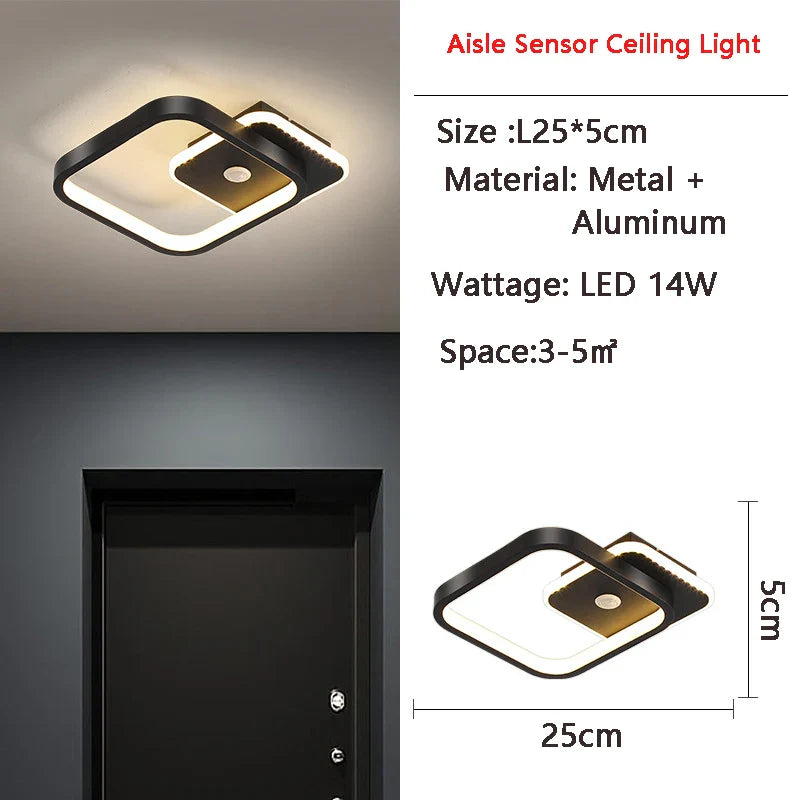 the led wall light with a square shape