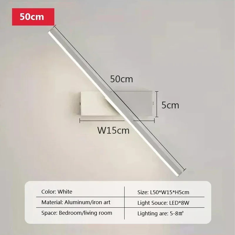 the led wall light with a white background