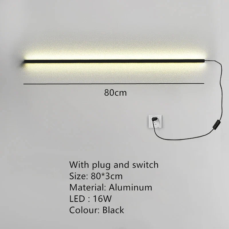 the led wall light with a white background