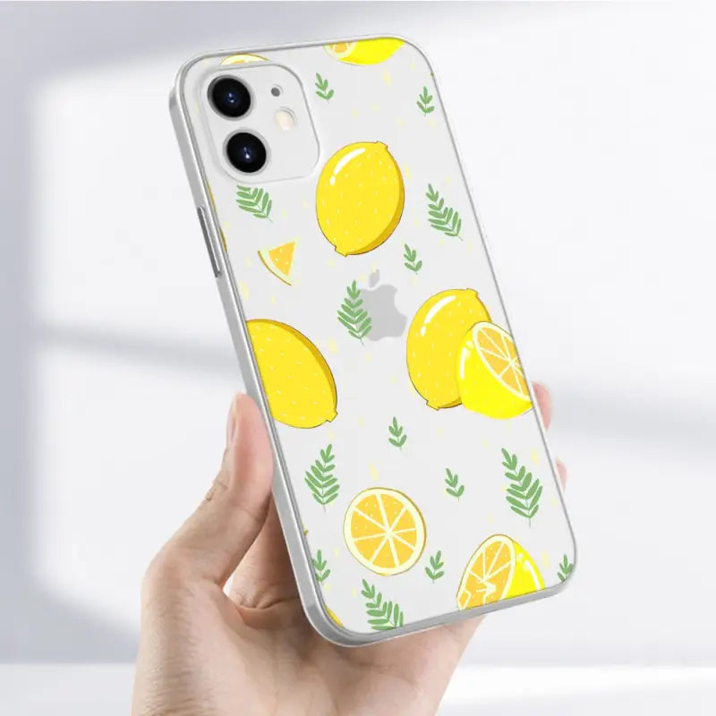 lemons and leaves iphone case