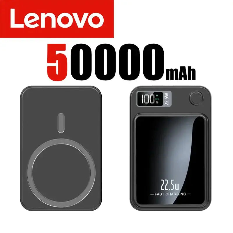 lenovo 50000 mah battery charger with a clock