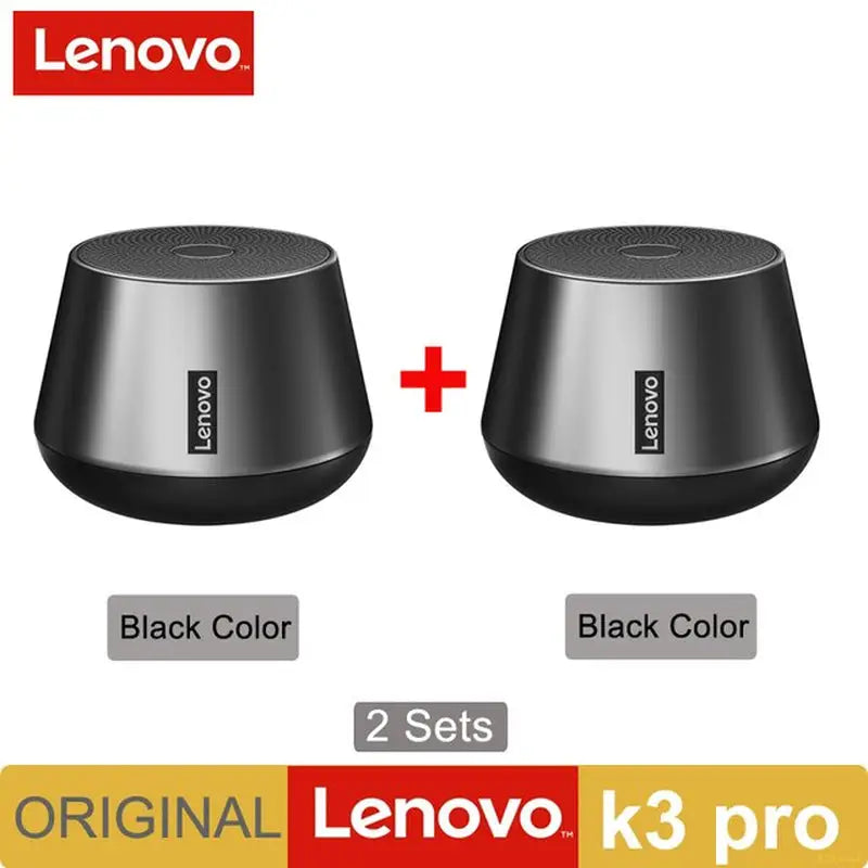 lenovo k3 pro bluetooth speaker with 2 sets of black color