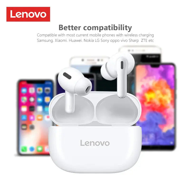 lenovo tws - 01 wireless earphone with charging case