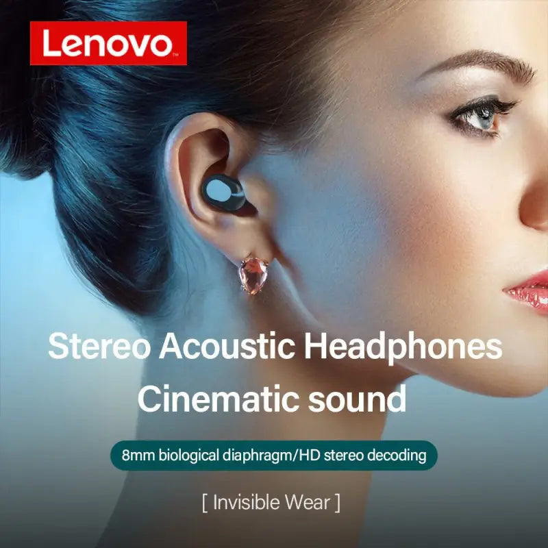stereo earphones with a woman’s face