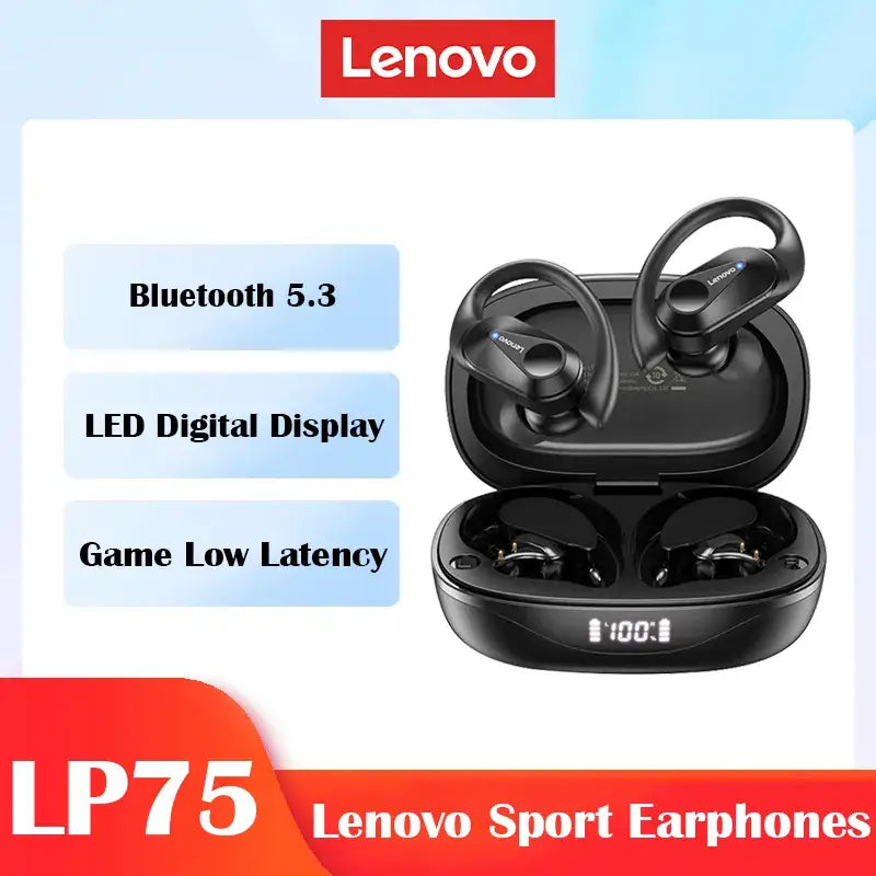 lenovo t5 tws bluetooth 5 5 wireless earphone with charging case