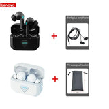 the len wireless earphones are shown in the image