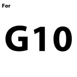 the letter g10 is shown in black and white