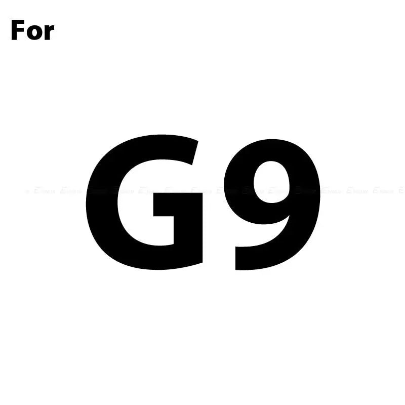 the letter g9 is a black and white font with a rounded upper and lower letters