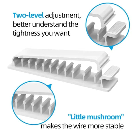 two - level white plastic shelf brackets