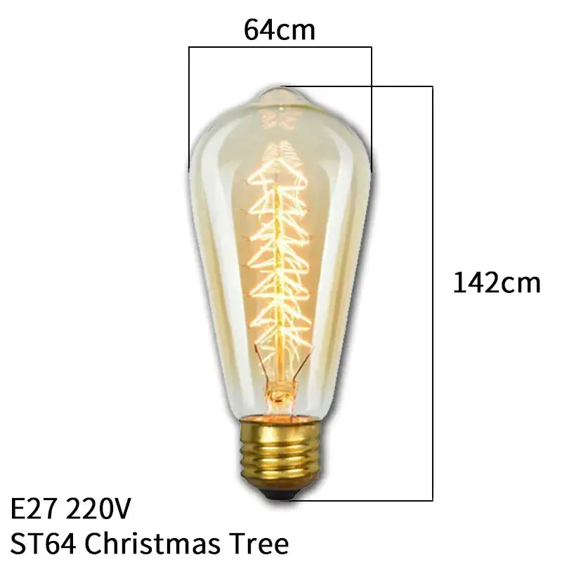 a light bulb with a christmas tree inside