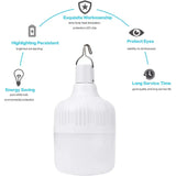 USB Portable Rechargeable LED 200w Bulb - 5 Lighting Modes - Light