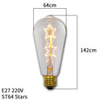 A light bulb with a yellow light inside