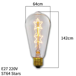 A light bulb with a yellow light inside