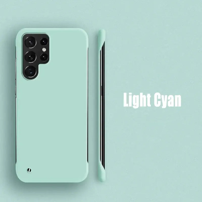 a light green phone case with the text light cy