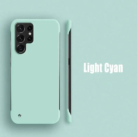 A light green phone case with the text light cy