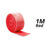 a roll of red tape with the number 1 on it
