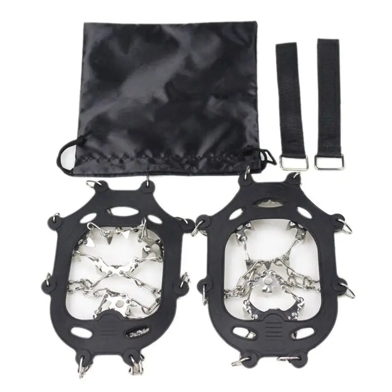 a pair of handcuffs with a black bag