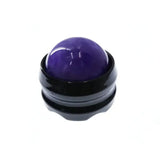 a purple jade ball in a black box
