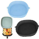 a set of three different colored plastic food containers