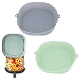 three different colors of the plastic food container