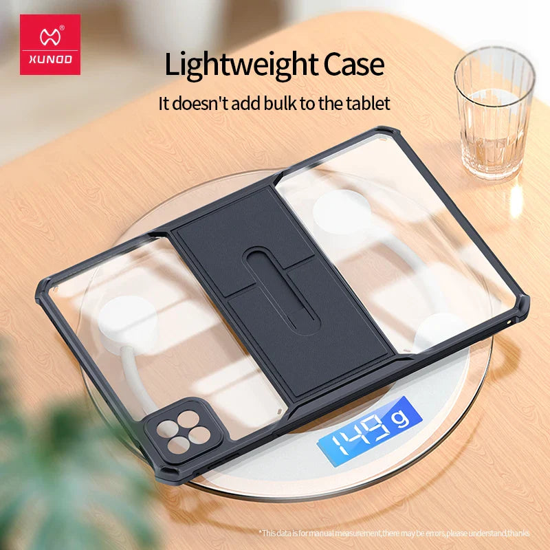 Lightweight tablet case with a stand.