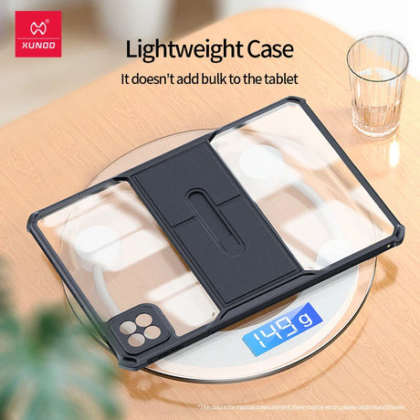 Lightweight tablet case with a stand.