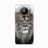 the lion with a crown on his head phone case