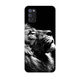 a black and white lion phone case