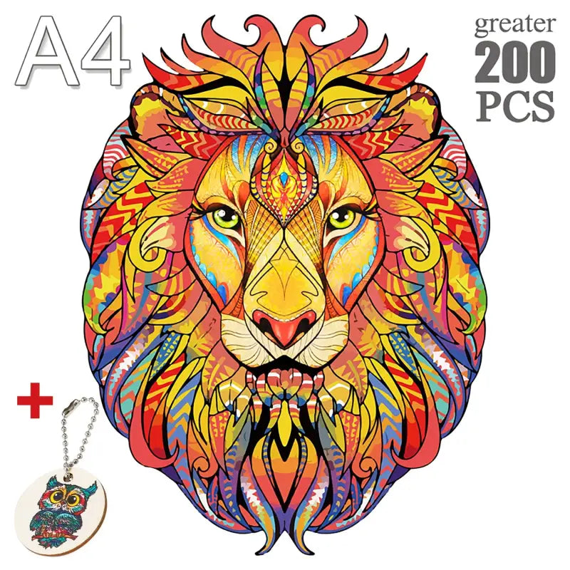 a4 craft kit - lion head