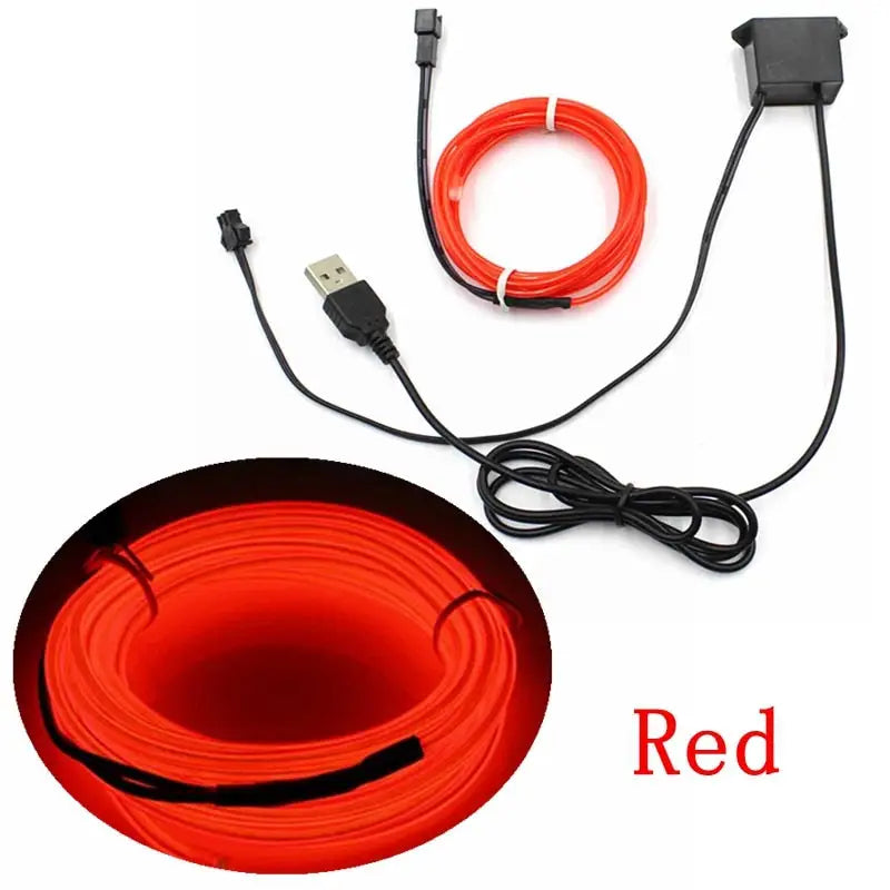 a red light with a cable connected to it