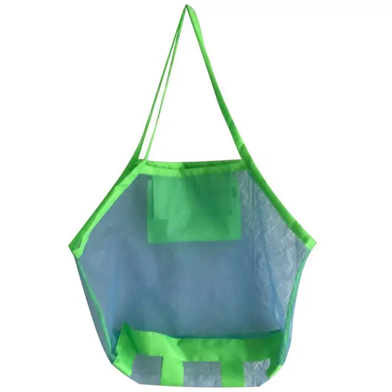 a green and blue shopping bag