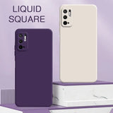 the liquid phone case is shown on a purple background