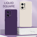 the liquid phone case is shown on a purple background