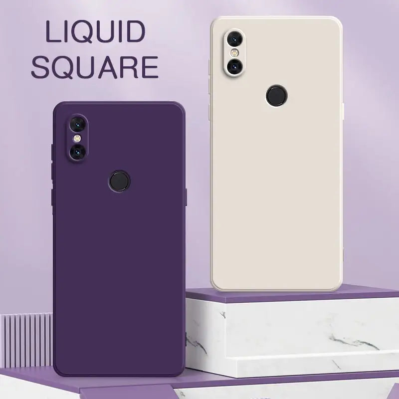 the liquid phone case is shown on a purple background