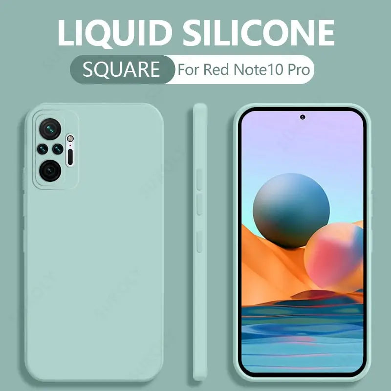 a close up of a phone with a liquid silicone case on it