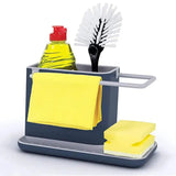 a yellow stickyer with a bottle of cleaning liquid and a yellow stickyer