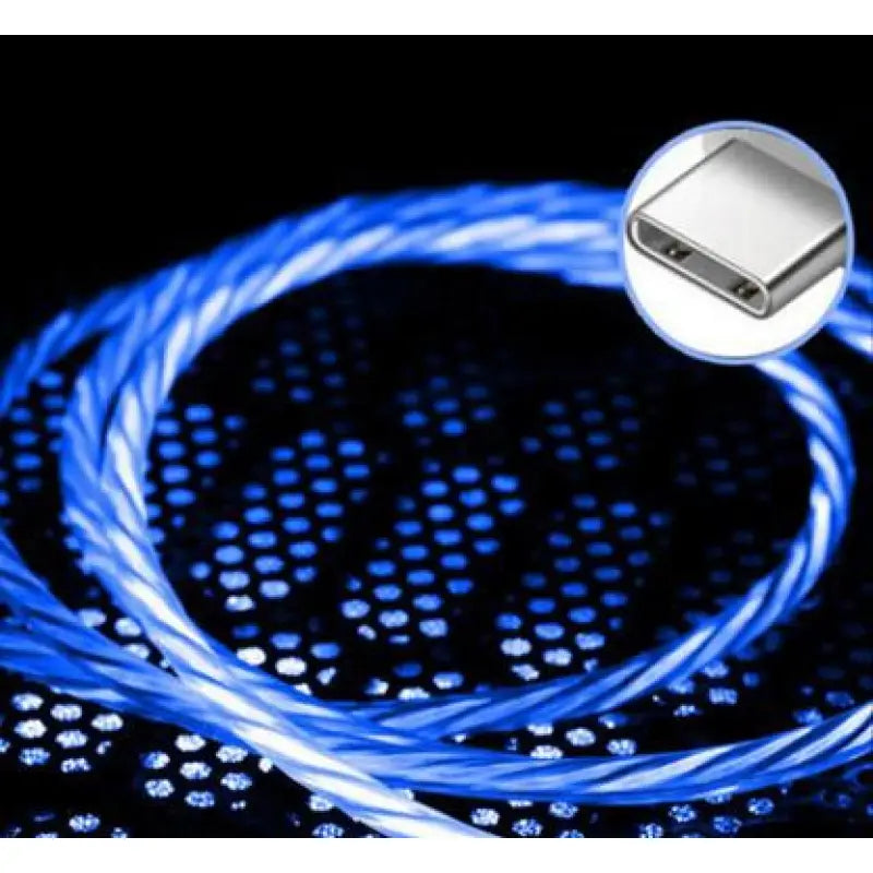 a blue led light cable