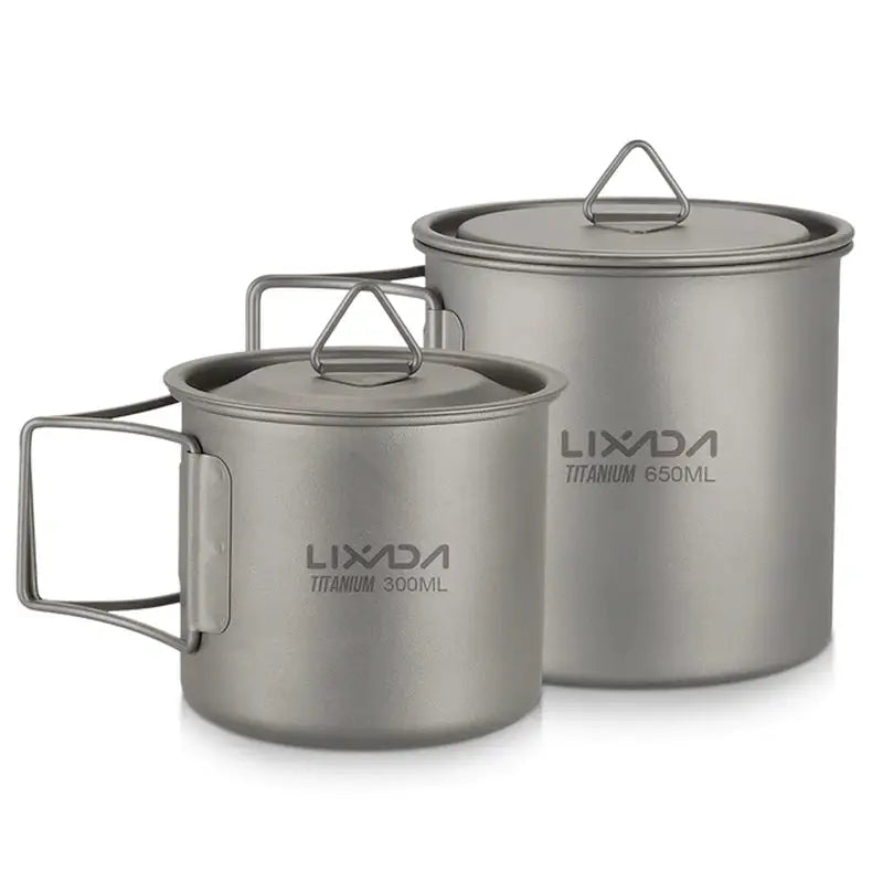 thermo stainless camping mug set