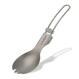 a stainless spoon with a handle and a metal handle