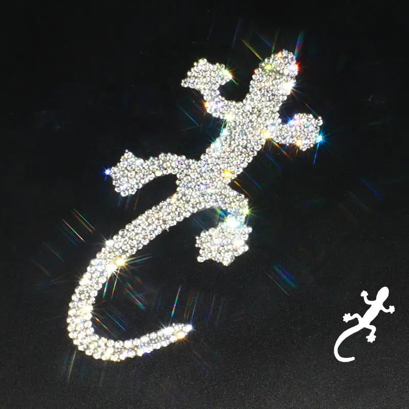 a lizard made from crystals