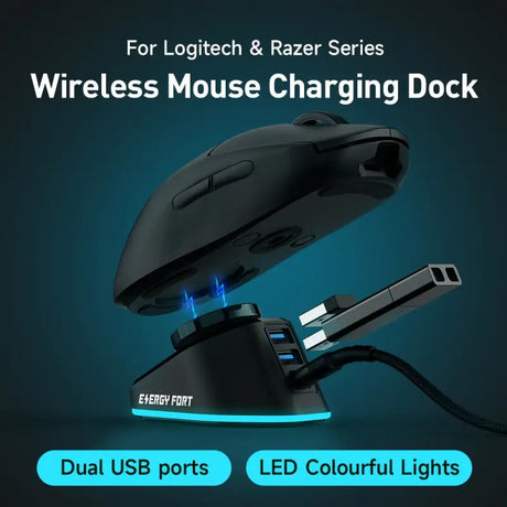 logite wireless mouse with leds