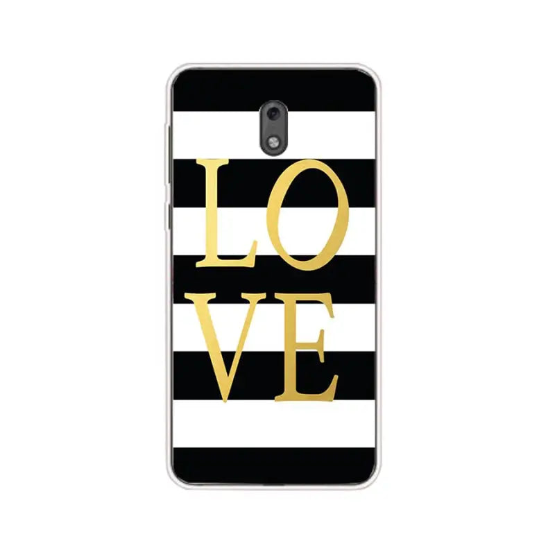 black and white striped love case for the iphone